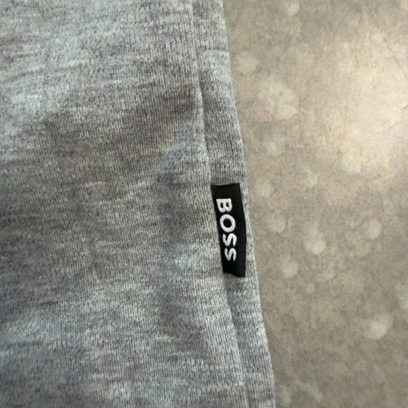 BOSS Gray Logo Graphic T-Shirt - Size Large - Picture 7 of 10